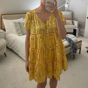 Urban Outfitters yellow floral sundress